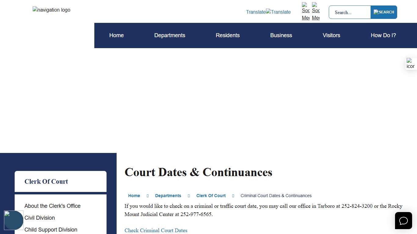 Court Dates & Continuances