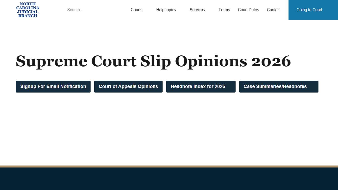 Supreme Court Slip Opinions 2026